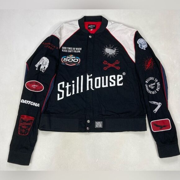 Stillhouse Whiskey Daytona 500 NASCAR Great American Race Jacket Men Large - Picture 1 of 7